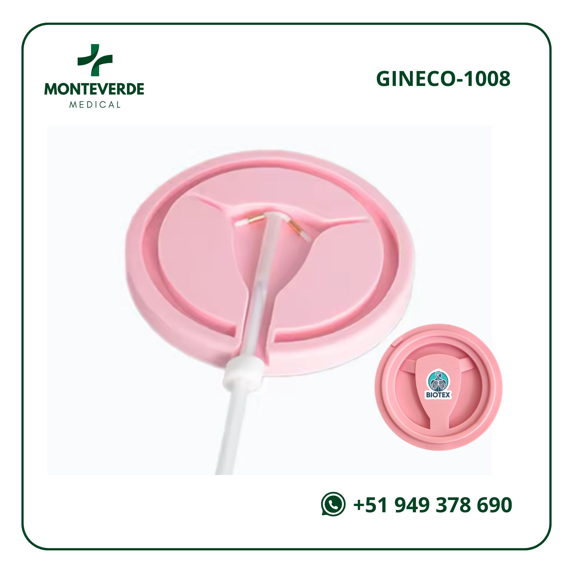 MODELO DE ENTRENAMIENTO DE DIU DE BOLSILLO – INSERCIÓN Y EXTRACCIÓN